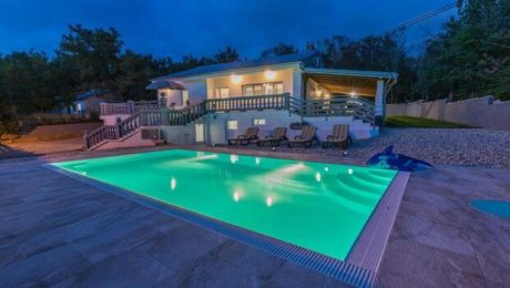 Night view of the Villa