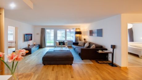 ENTICING GARDEN APARTMENT WITH QUALITY INTERIORS