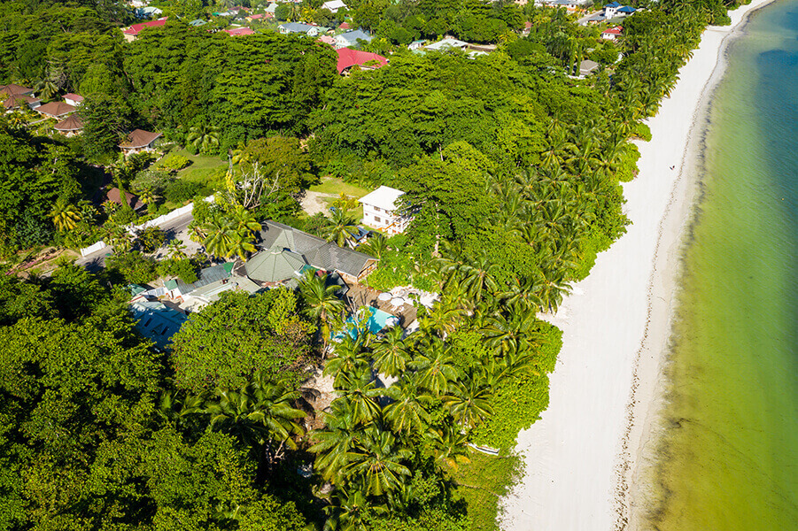 aerial view seaside
